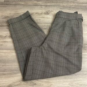 H&M Plaid Check Career Office Pants Slacks size 8